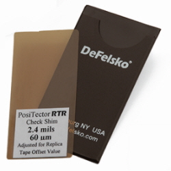 DeFelsko Certified PosiTector RTR Calibration Shims