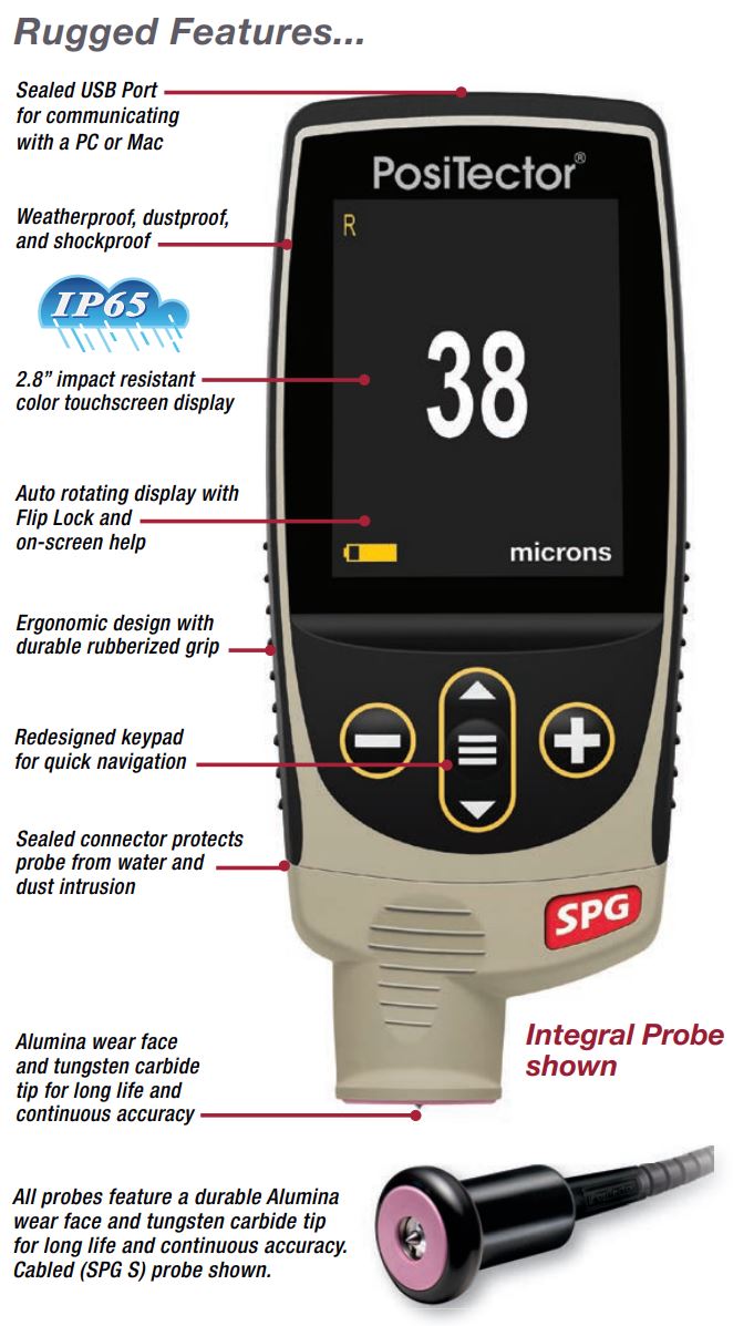 PosiTector SPG Technical Specifications
